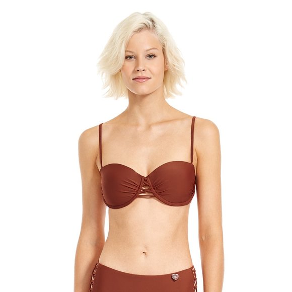 NWT Body Glove Push-Up Rita top W/ removable straps in Terracotta - Picture 3 of 3